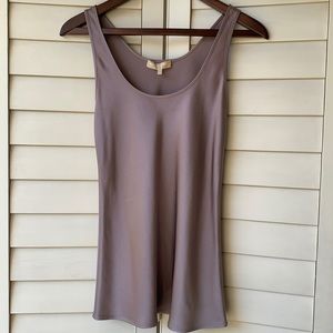 Michael Kors Satin Top with Scoop Neck in XS.